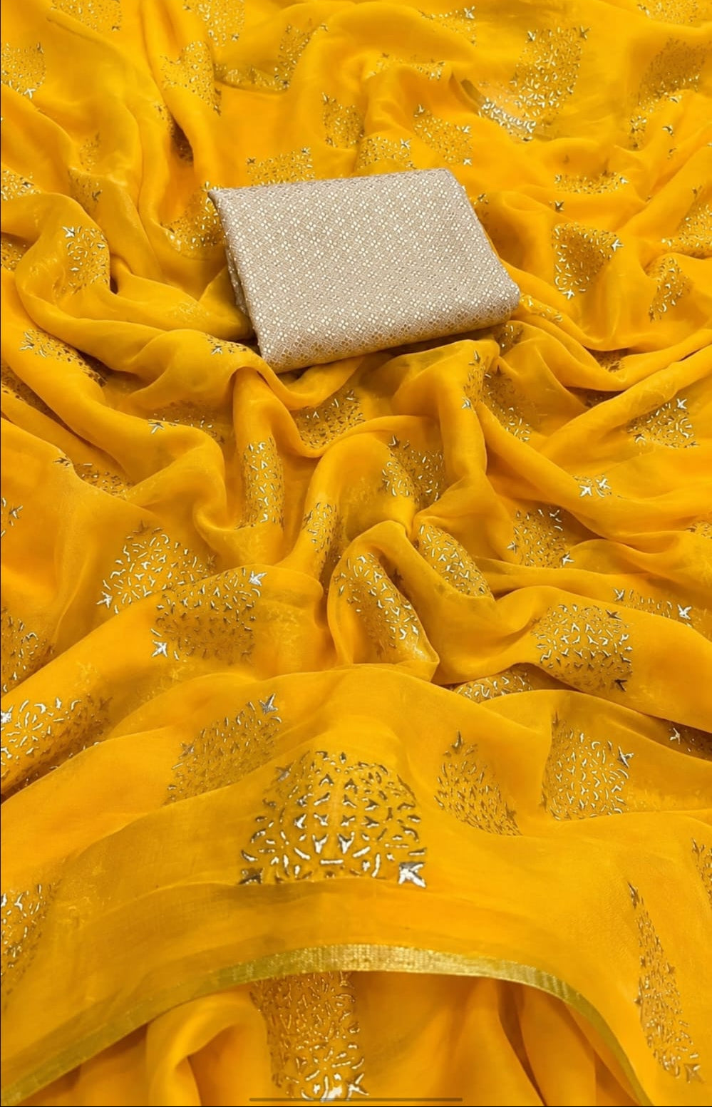 ladies georgette saree