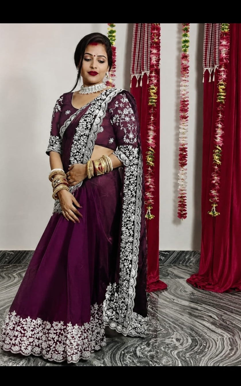beautiful georgette saree