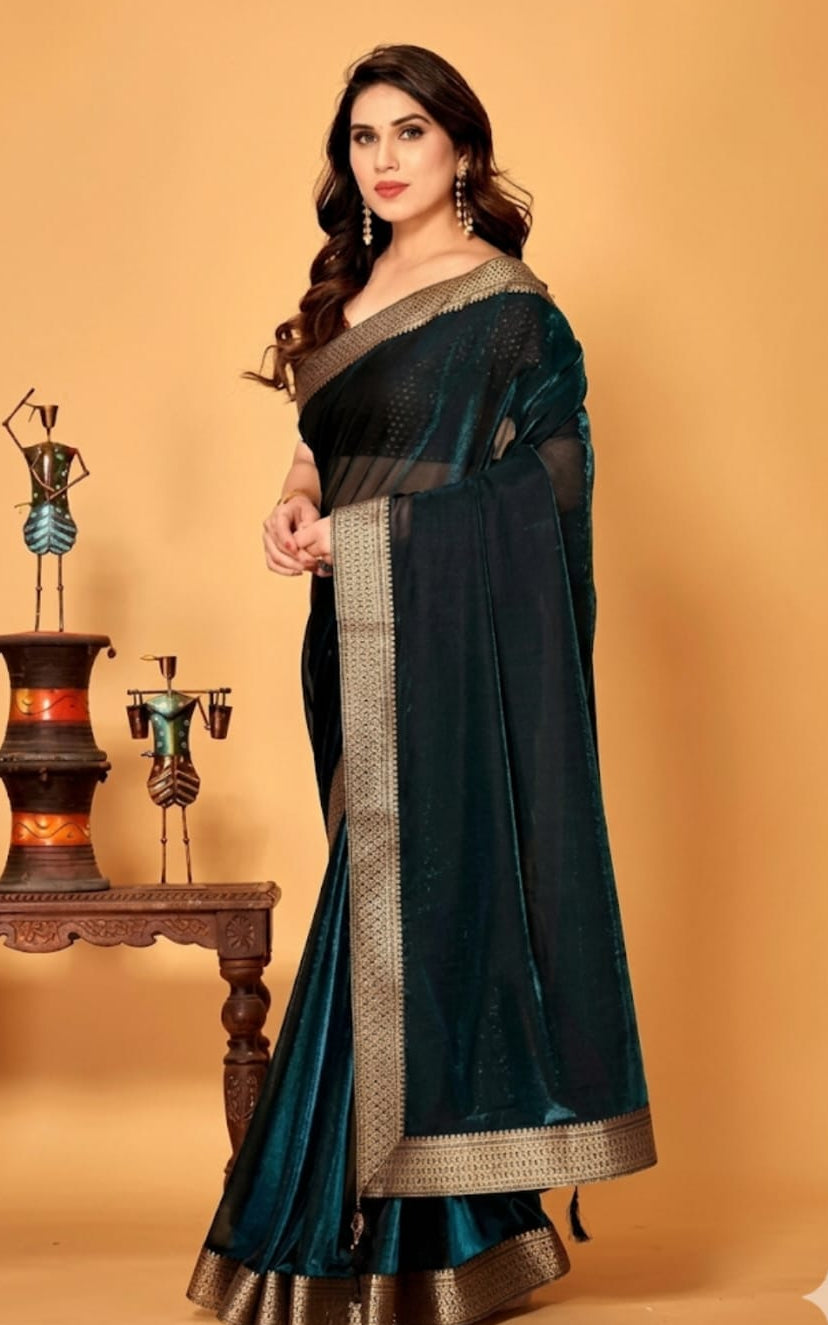 best chiffon saree with running blouse