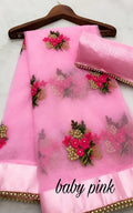 beautiful worked net saree with running blouse