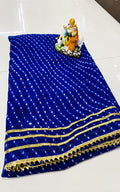 best georgette saree with seprated blouse peice
