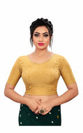 Round neck Non-Padded womens blouse in hosiery fabric