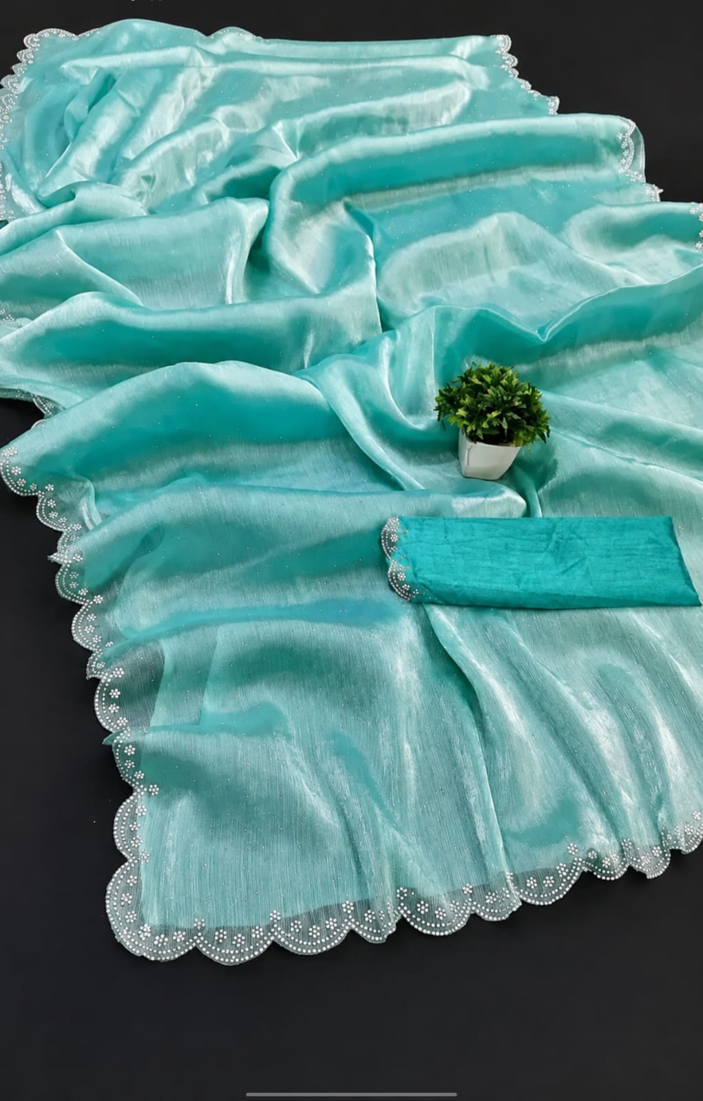 organza jimmy choo saree