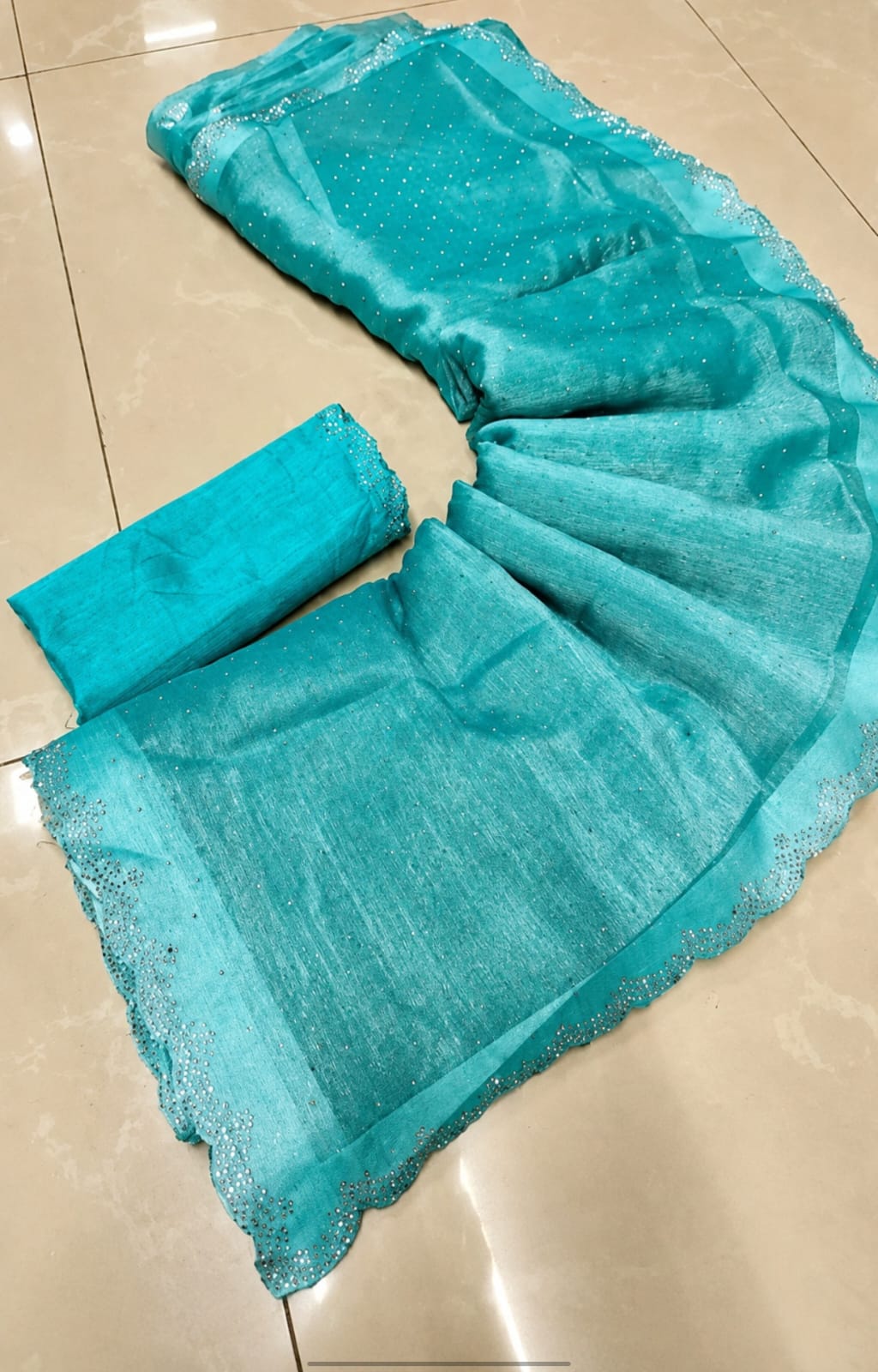 organza jimmy choo saree