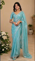 organza jimmy choo saree