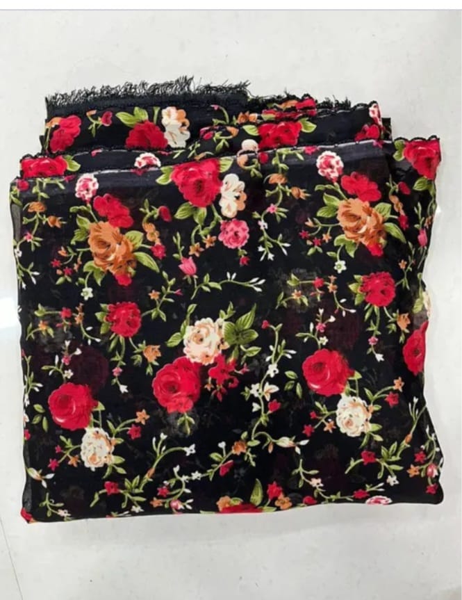 womens georgette fabric saree with blouse