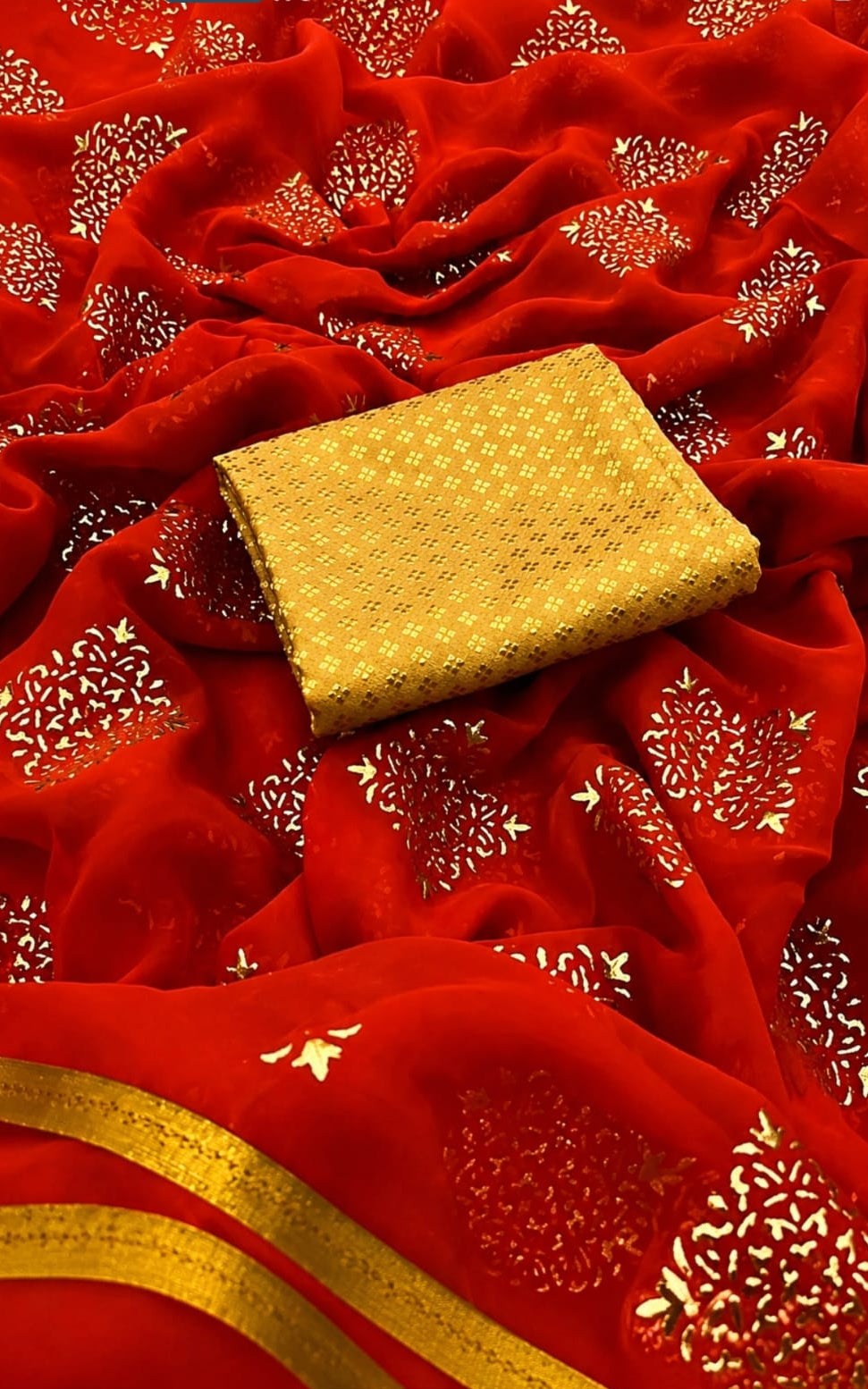 ladies georgette saree