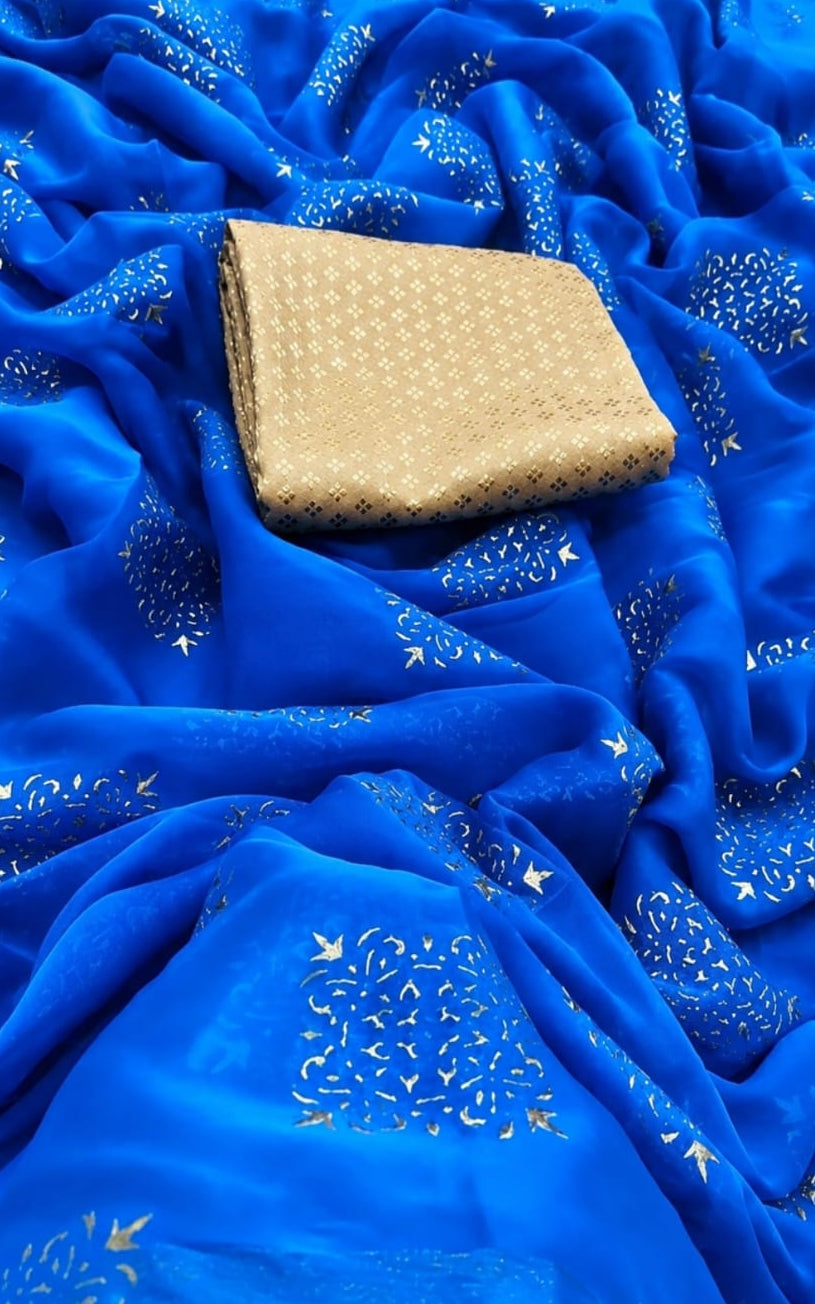 ladies georgette saree