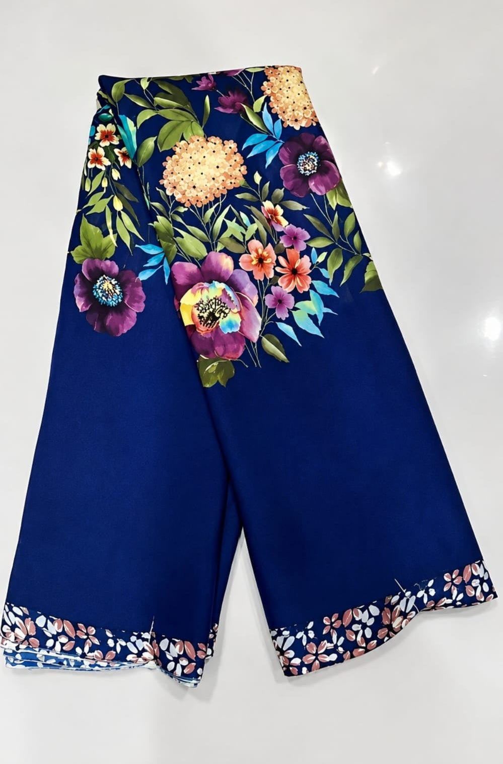 printed georgette saree with blouse