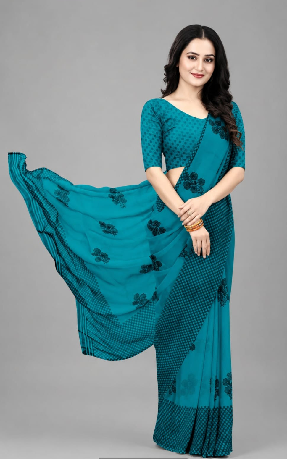begumpuri ladies georgette saree