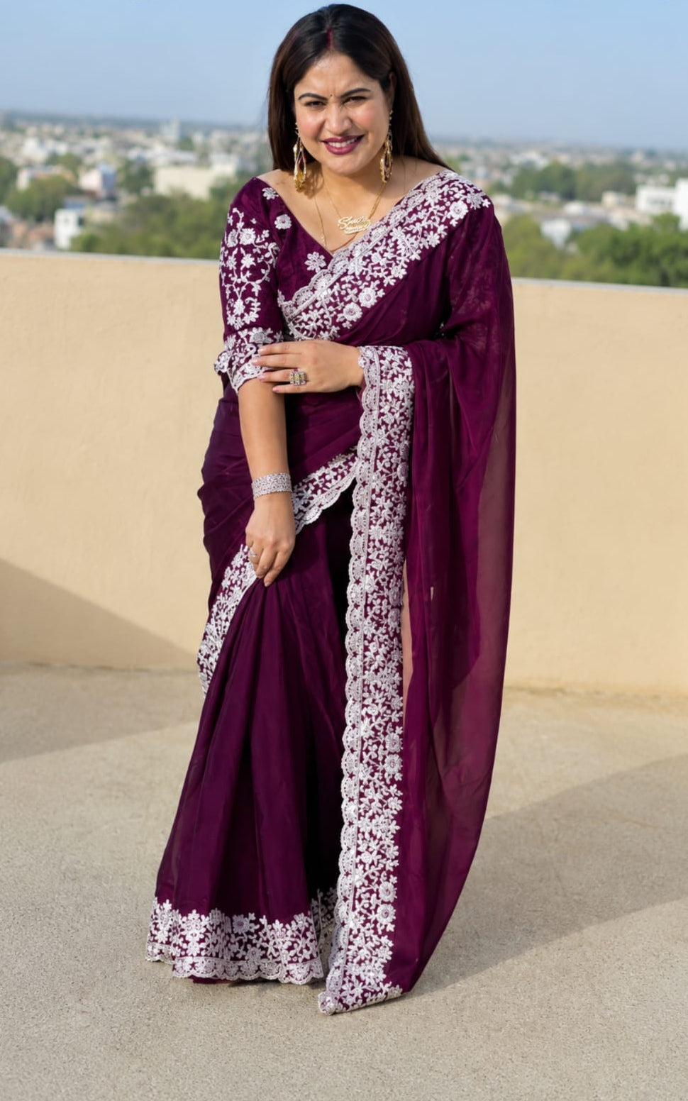 beautiful georgette saree