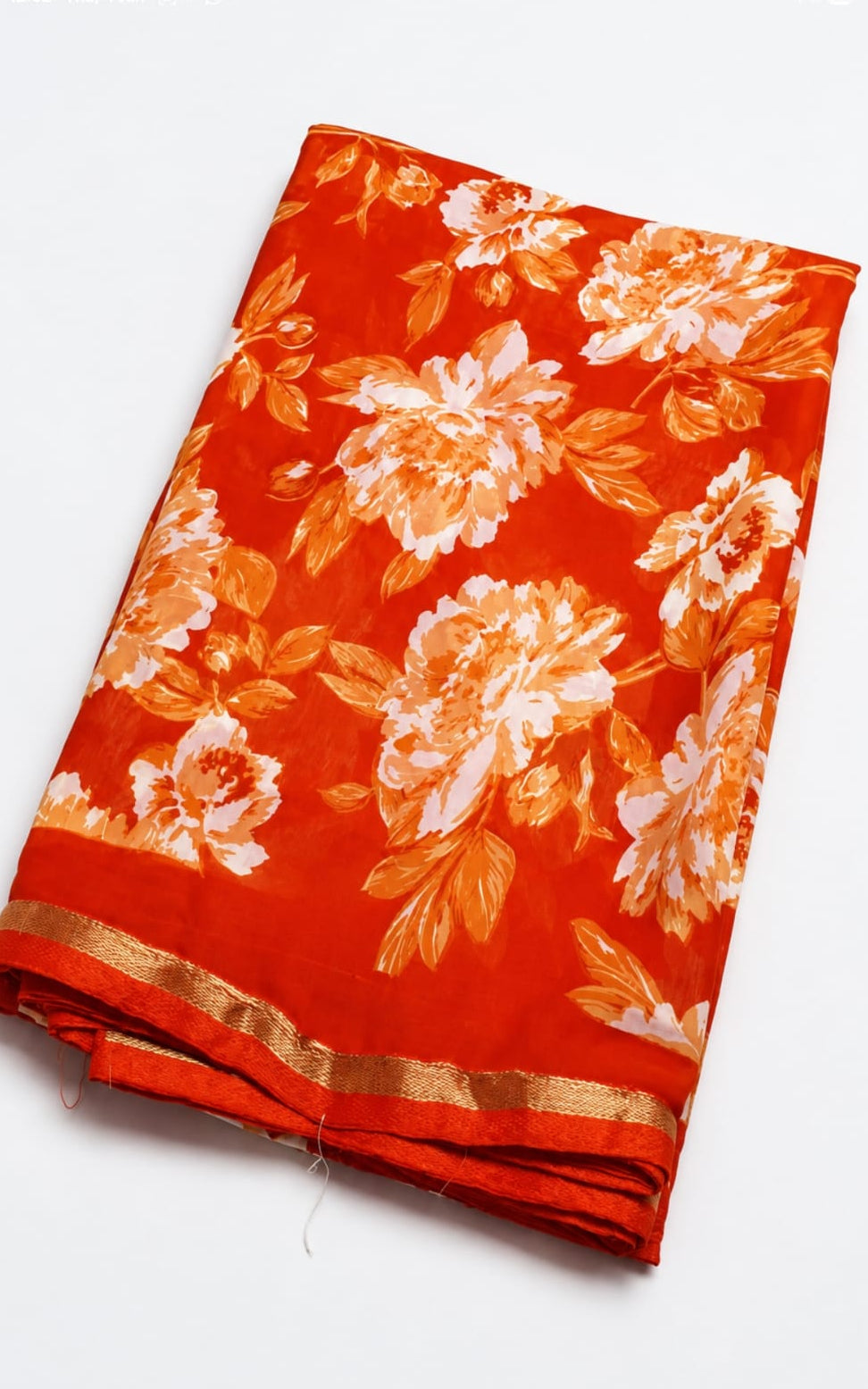 printed georgette saree