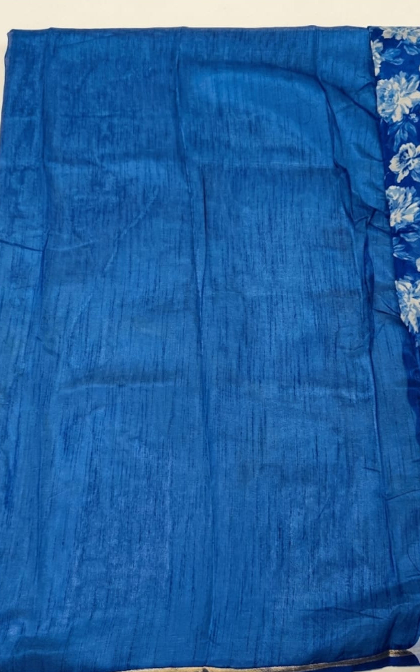 printed georgette saree