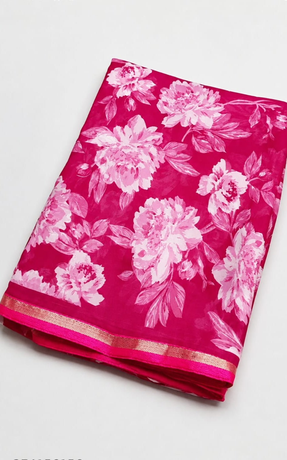printed georgette saree