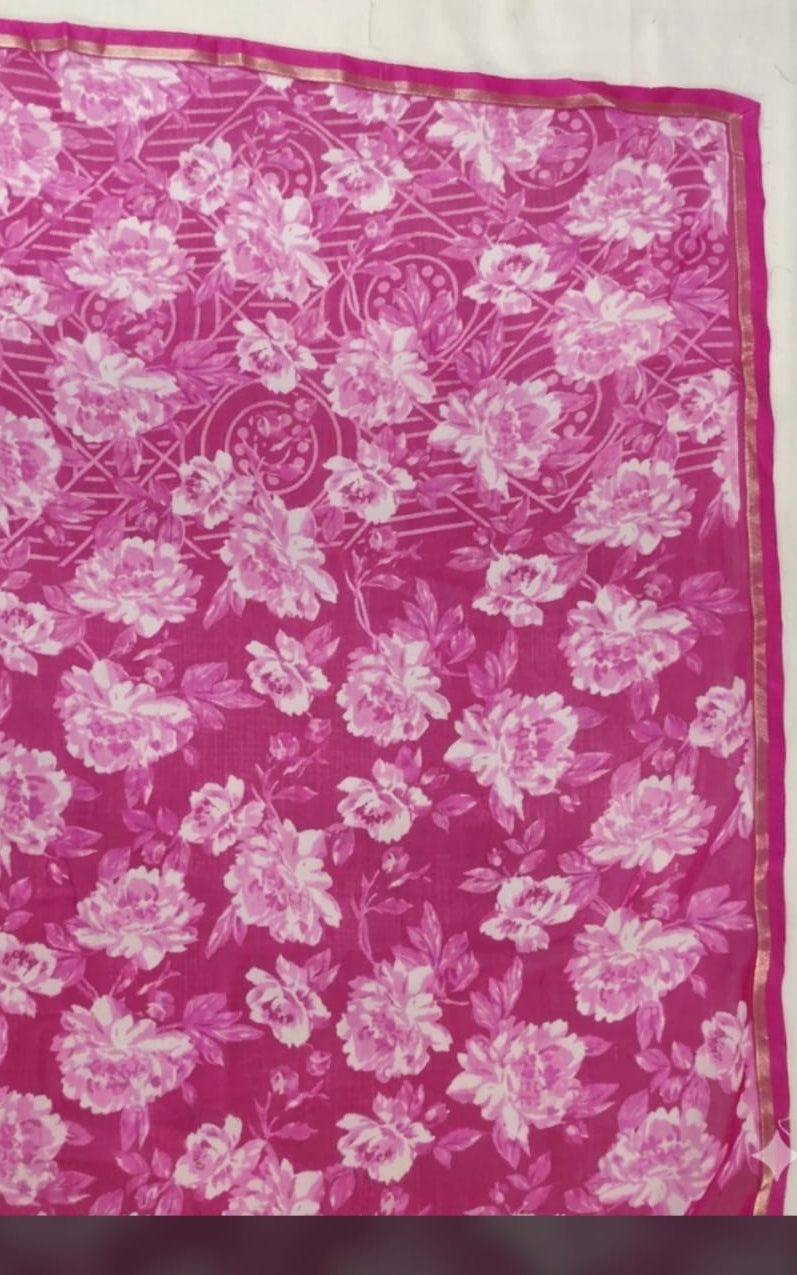 printed georgette saree