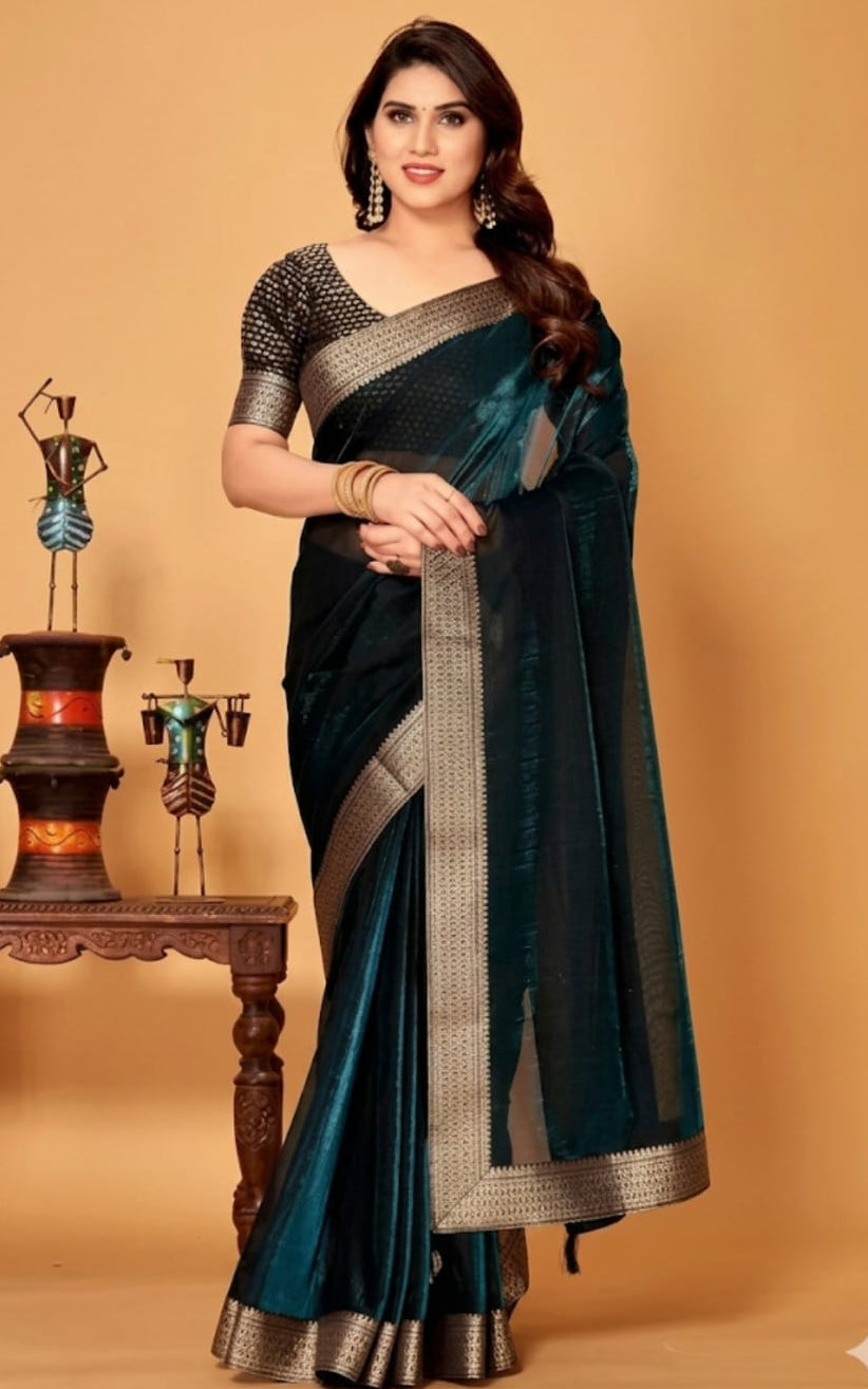 best chiffon saree with running blouse