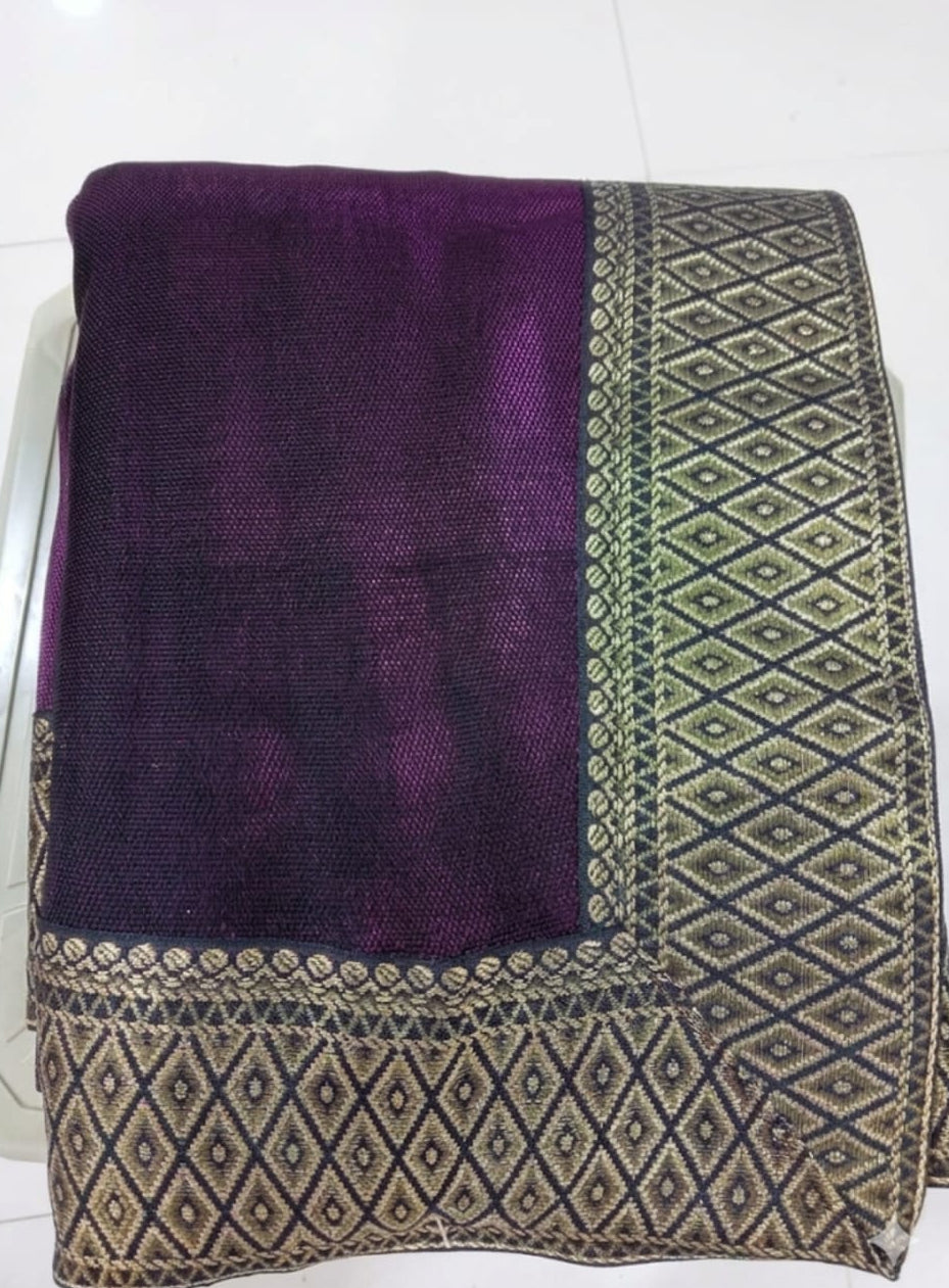 best chiffon saree with running blouse
