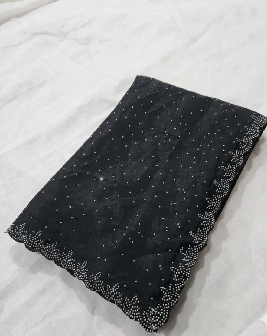 new georgette saree with running blouse