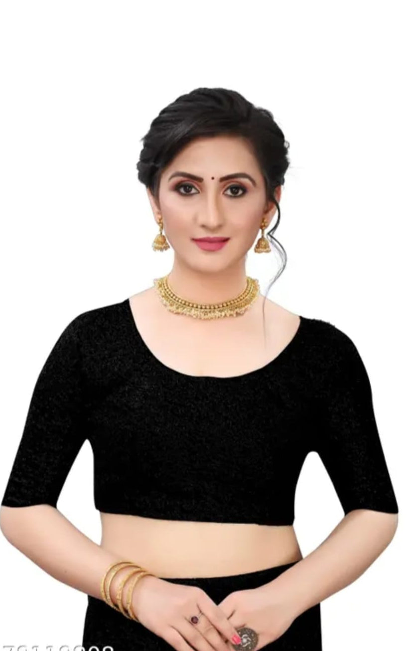 new brasso type saree with running blouse