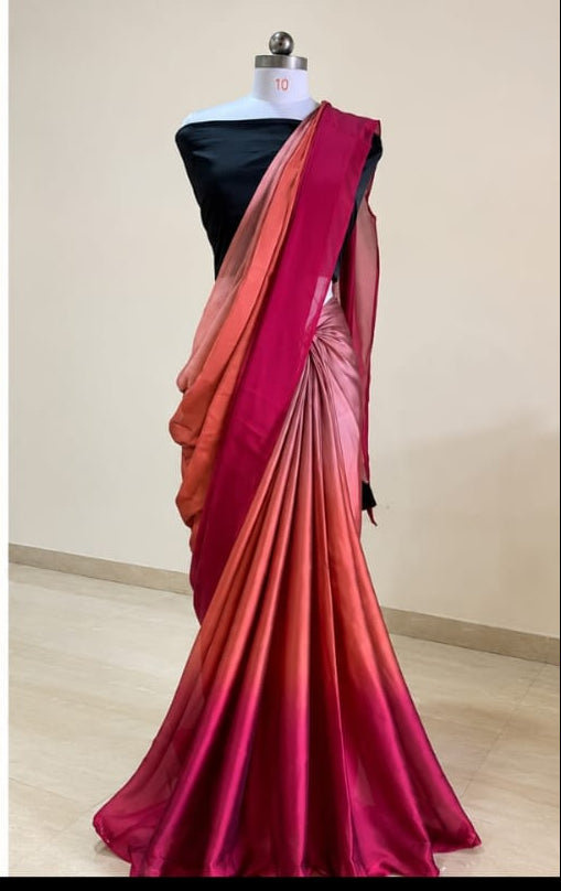 best purple ladies saree with blouse