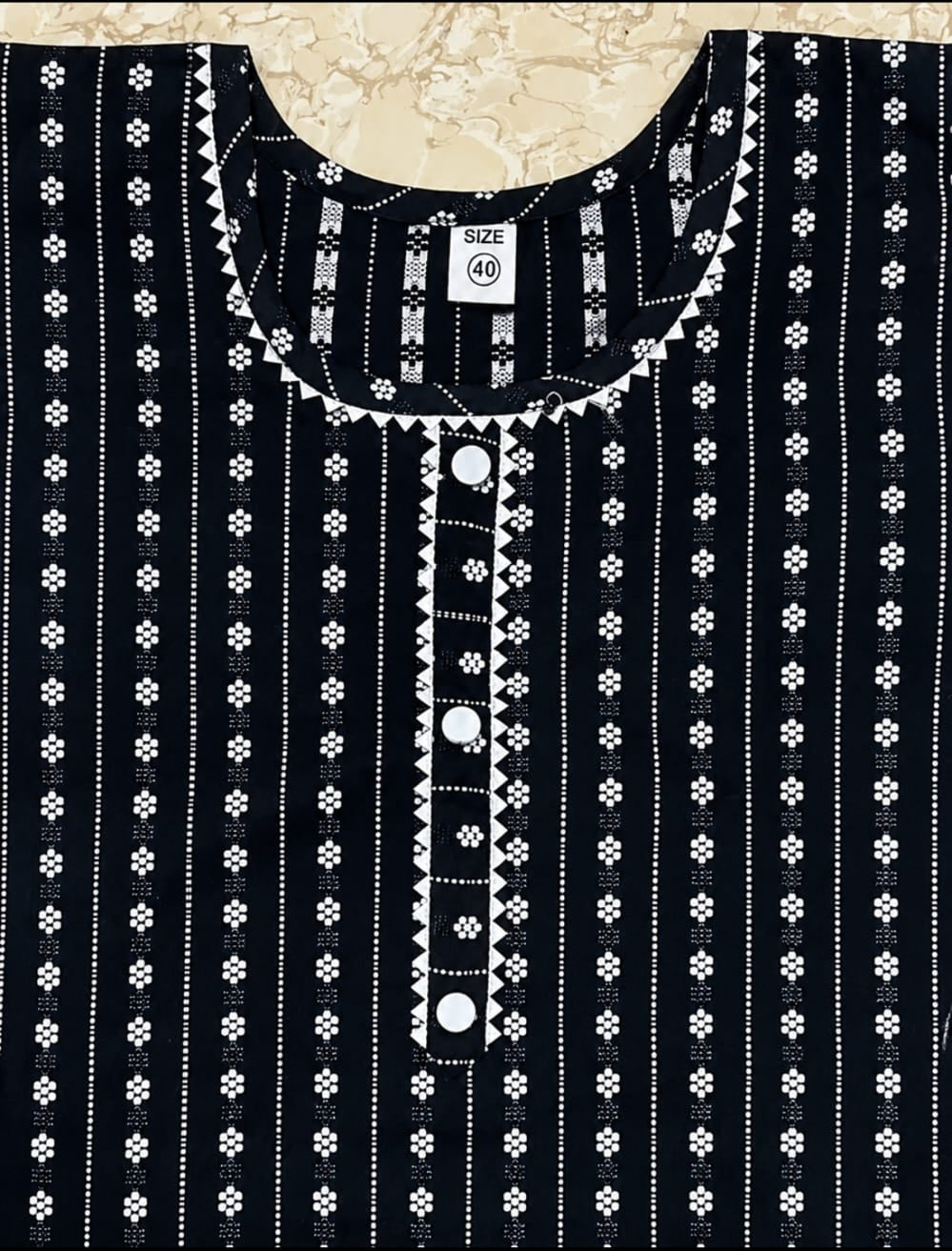 Kurta with duppata and bottomwear, round neck, calf length, three quater sleeves length