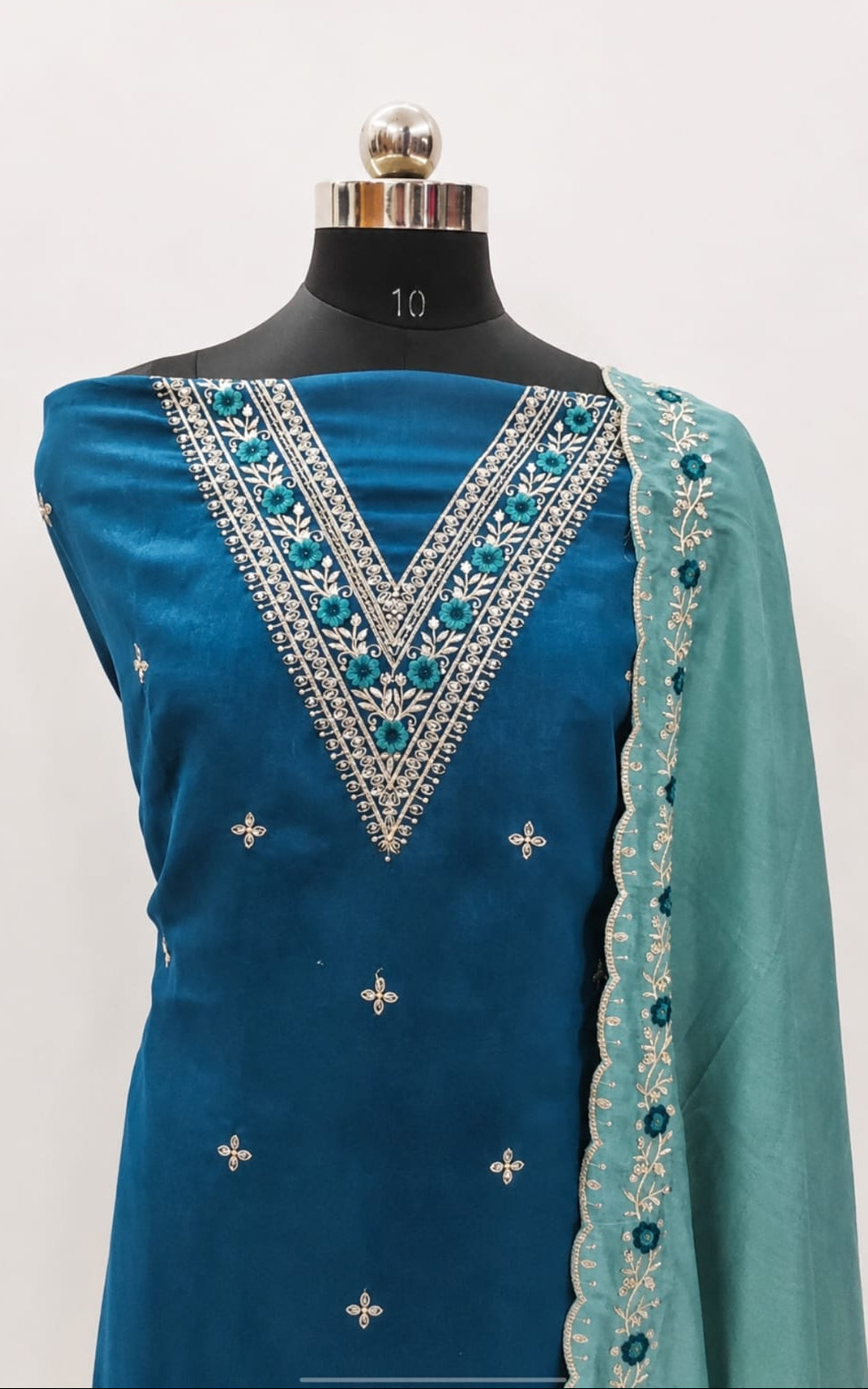 Dress material, top length 3 Meter, bottom length 2 Meter, duppata length 2.1 Meter