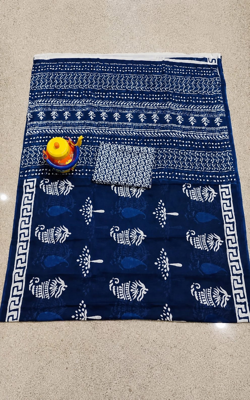 Womens cotton saree with Seprated blouse peice in cotton fabric