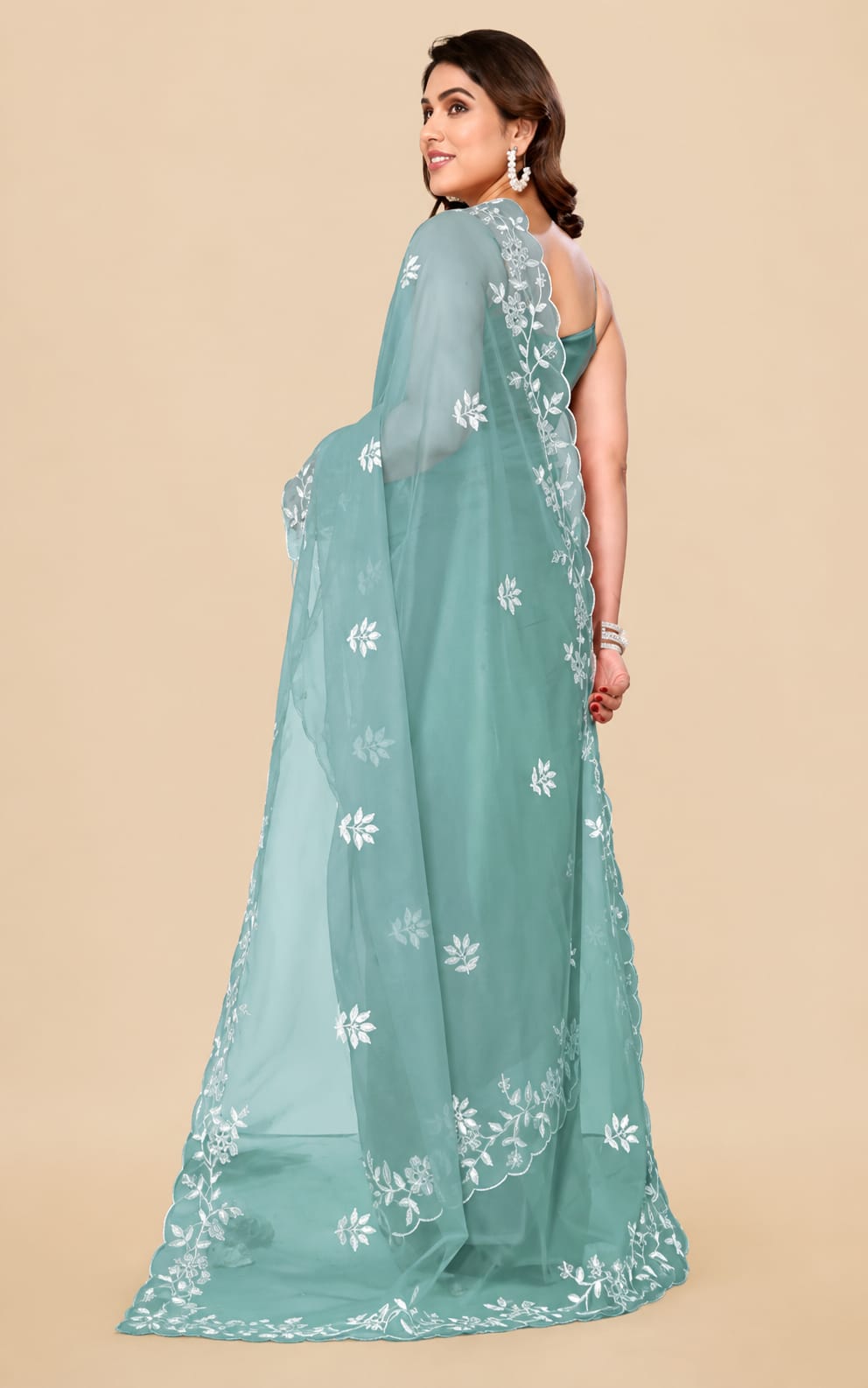 Printed supernet ladies saree with Seprated Blouse Piece in bangalori silk
