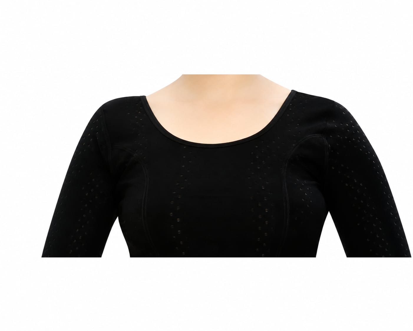 Womens Blouse in Hosiery fabric, Round Nack, Non-Padded, Short Sleeves
