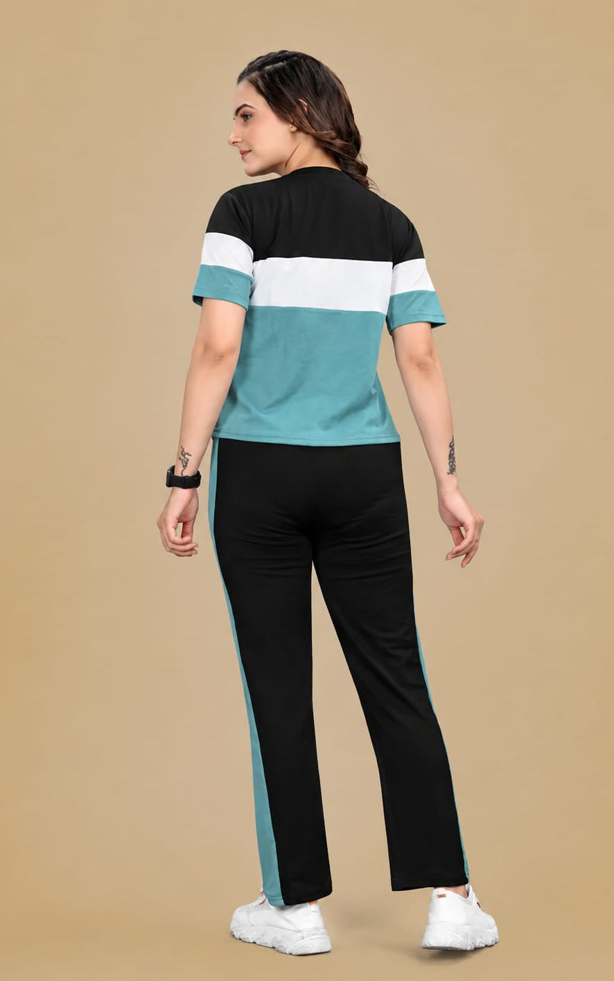 Womens Top and Bottom, Round Neck, Long Sleeves